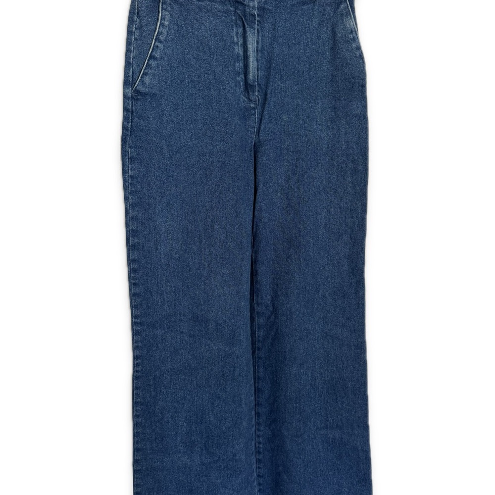 Sezane Wide Leg Trouser Denim Size 36